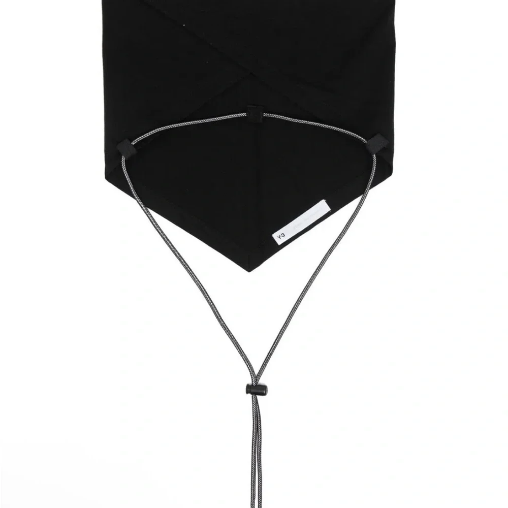 adidas Y-3 Black Face Mask with Adjustable Cord